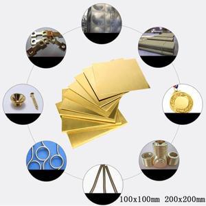 1pcs 황동 시트 두께 0.01mm ~ 3mm 플레이트 절단 CNC 프레임 모델 금형 DIY 건설 패드 길이 100 1000mm