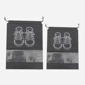 [셀러에이드]신발주머니 여행용파우치 실내화 신발 부직포 가방 파우치