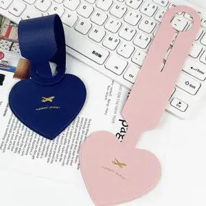 여행필수품 하트 가죽 백 수화물 태그 캐리어 색상 이름표 골프