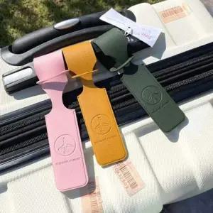 여행필수품 캐리어 사 롱 네임택 가죽 러기지 네임태그 단체 여행