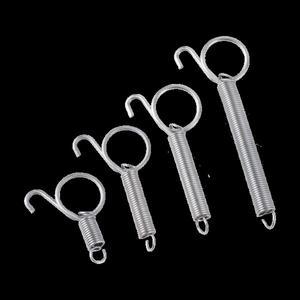 비둘기 앵무새 새장 문 금속 소재 스냅 후크 조류 사육을위한 다기능 고정 장력 스프링 1 Pc