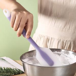 실리콘 케이크 스크레이퍼 반투명 비 스틱 크림 주걱 주방 요리 과자 금형 브러시 도구 베이킹 액세서리