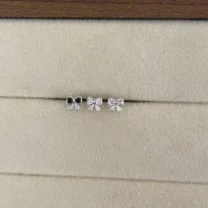 리본 발레코어 미니 쁘띠 큐빅 실버 골드 써지컬 포인트 행운