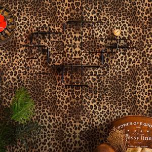 레오파드 프린트 셀프 접착 벽지 (홈 데코, 다이닝룸, 거실, 침실, TV 배경 벽 PVC 스티커)