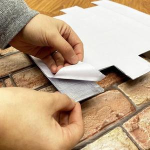 DIY 탈착식 자체 접착 방수 벽지, 3D 모조 벽돌 벽 스티커, 거실 주방 아트 장식, 30cm x