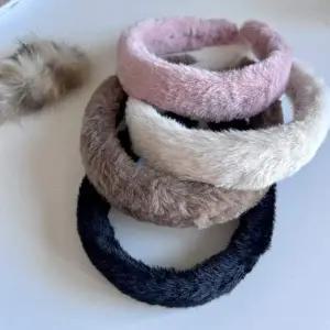 페이크퍼 부드러운 비비드 가을 겨울 도톰한 고급 단아한 머리띠