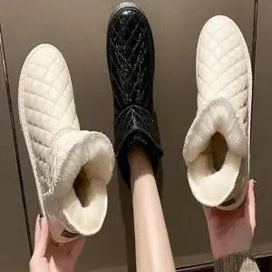 [SZ16X73]방한화 숏 캐주얼 방한부츠 유광 패딩부츠