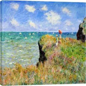 위코 아트 갤러리 랩드 캔버스 인쇄 벽 클 워크 1882년 클로드 모네 몬던 클래식 거실 주방 장식용 그림