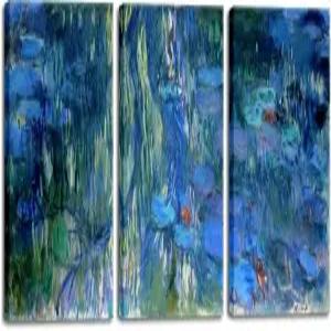 위코 아트 캔버스 프린트 수련 클로드 모네 유화 캔버스는 홈 오피스 장식용 월 아트에 그림 아트를