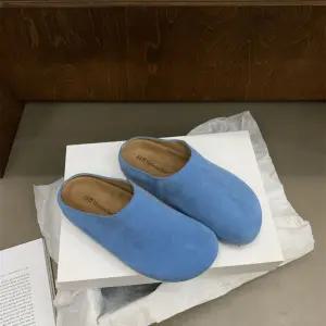 천진반 가을 빈티지 여성 데일리룩 신발 슬리퍼 리얼 가죽 통굽 버켄백 반 받침 임산부 미끄럼 방지 못생긴