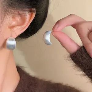 실버 은침 여성 링 드롭 볼드 은 이어링 귀걸이 골드