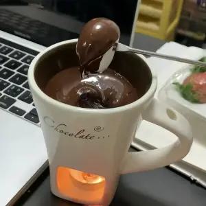 가정용 퐁듀컵 초코퐁듀 컵 화이트 마시멜로 디저트 딥 만들기 + 초콜릿 녹