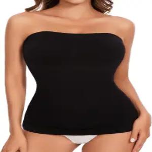 엘라레이즈 스트랩리스 셰이퍼 탱크 여성용 튜브 탑 캐미 배 컨트롤 슬림화 캐미솔 압축