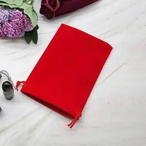 [룽스]여행용파우치 화장품 레드 벨벳 메이크업