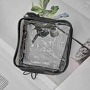 [룽스]파우치 블랙 PVC 방수 투명
