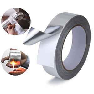 고온 및 저온 HVAC 덕트 파이프 절연 밀봉 패치용 알루미늄 호일 테이프 가정 상업용 열 반사 20m