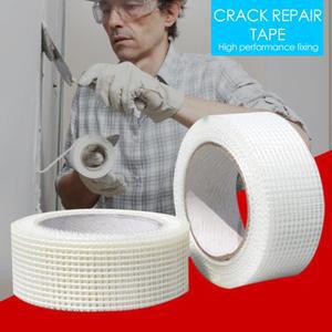 자체 접착 메쉬 테이프 유리 섬유 강한 강화 벽 균열 장식 고점도 25M