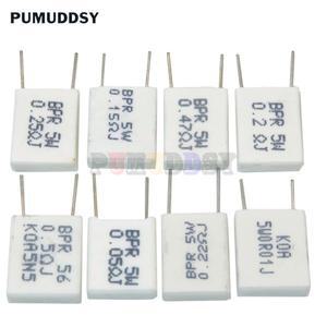 10PCS 비유 도성 세라믹 시멘트 저항기 5W 0.001 0.22 0.33 옴 R R56