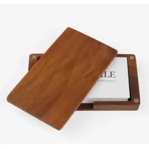 원목 책상 명함케이스 데스크 자석 명함통 명함집 하드케이스 명함