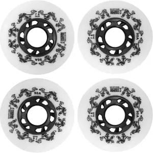 4팩 인라인 스케이트 휠 실외용 90A 프리스타일 내구성 타이어 72mm 76mm 80mm 선택한 하키 롤러 블레이드