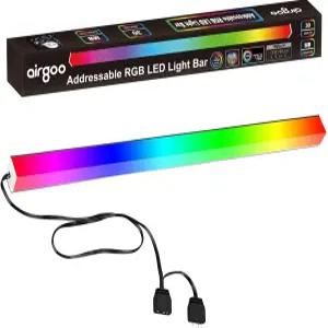 에어구 주소 지정 가능한 RGB PC LED 라이트 바 AG-NEON-DLS30-1 알루미늄 합금 쉘 네온 스트립 5V 3핀