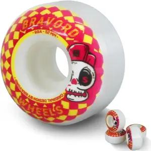 BRAVORD 클래식 스케이트보드 휠 트릭용 52mm 99A 스트리트-팩 4개