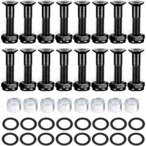 IMPORX 스케이트보드 하드웨어 키트 - 데크 마운팅 앨런 나사 스피드 워시 및 스페이서