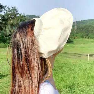여성선캡 여름 등산 골프 모자 베이지