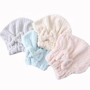 가정용건식사우나 두꺼운 코튼 커버 예쁜 스파 헤어 여성 샤워 사우나 매듭 스피드 목욕 드라이 나비 모자