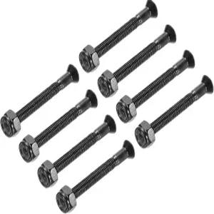 파티킬 스케이트보드 하드웨어 키트 1.75인치 장착 나사 풀 스레드 볼트 너트 세트 크루저 블랙