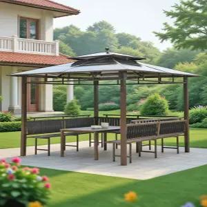 야외 바베큐장 테라스 그늘막 마당 파고라