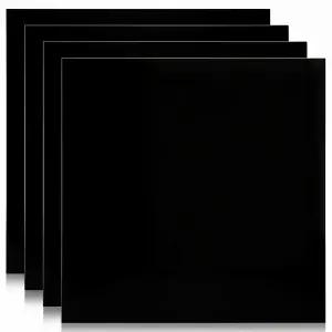 Tlence 4팩 12 x 1 /32 (0.03 ) 인치 양극 산화 알루미늄 시트 블랙 5052 합금 블랭크 DIY 제작 사인 홈