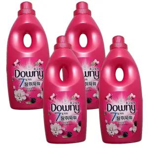 다우니 탈취파워 목련과 베리 초고농축 섬유유연제 본품 1L 4개