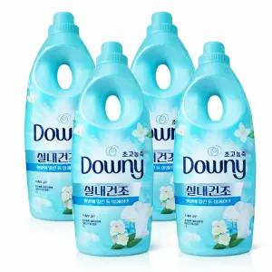 다우니 실내건조 프레시 클린 초고농축 섬유유연제 본품 1L 4개
