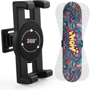HHUXIUE 스케이트 데크 벽걸이 마운트 360° 회전식 스케이트보드 플로팅 디스플레이 행거 그랩 모든