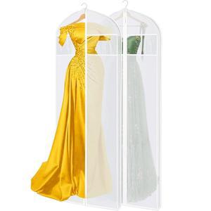 가운 길이 72인치 드레스백 옷 드레스백 보관 웨딩드레스 커버 걸이용 접이식 여행용 의류백 및 드레스 옷장