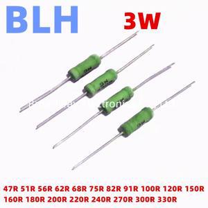 10PCS RX21 3W 권선 저항 5% 47R 51R 56R 62R 68R 75R 82R 91R 100R