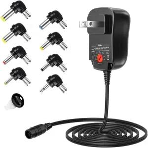 Belker 12W 범용 3V 4.5V 5V 6V 7.5V 9V 12V AC DC 어댑터 전원 공급 장치 (가정용 전자제품 MP3 라우터 TV