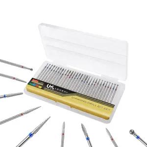 네일 드릴 비트 전기 파일용 다이아몬드 큐티클 매니큐어 브로카스 파라 3/32인치 30PCS 키트