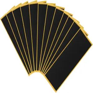 핑거보드용 WINDIR 12pcs 폼 그립 테이프 38mm×110mm 프로 블랙 우드 미니 스케이트보드 (12pcs)