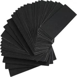 파장 24개 검은색 핑거보드 폼 그립 테이프 110 x 38 2 mm 덱 미끄럼 방지