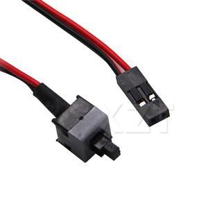 범용 긴 전력선 마더보드 교체 OnOff 버튼 스위치 케이블 PC 컴퓨터 전원용 재설정 자동으로 푸시