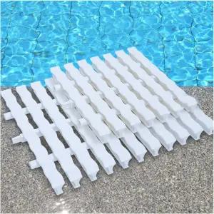 6pcs 수영장 배수 격자 커버 스트립 실내외 사용을 위한 내구성 있는 PPS 플라스틱 18x100CM 효율적인