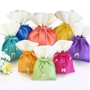 전통 실크 복주머니 83-1(소) 명절 어린이집 답례품 선물 포장주머니