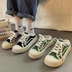 [룽스]운동화 키높이 스니커즈 블로퍼 뮬 캔버스