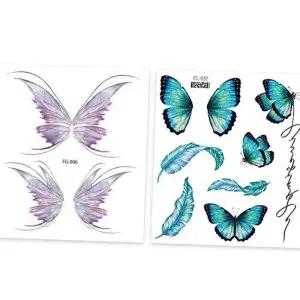 [비케이엠_62]텔 타투 FG-006보라나비 타투 타투 미니 나비