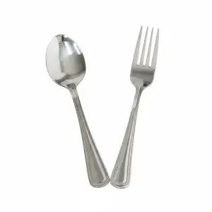 bns 땡땡이 스텐 유광 어린이 스푼 포크 수저세트