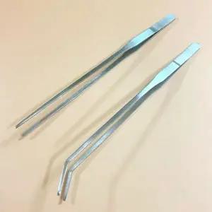 길이 27cm 긴 핀셋 족집게 일자형 커브형 청소 일자 집게 어항