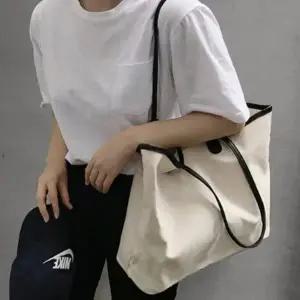 [다잇템] 여자 클래식 휘뚜루마뚜루 벌크 패브릭 토트백