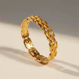 24K 순금 클래식 시계줄 체인 반지 레이어드 데일리 링 선물